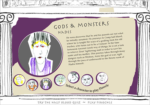 Work - Percy Jackson website