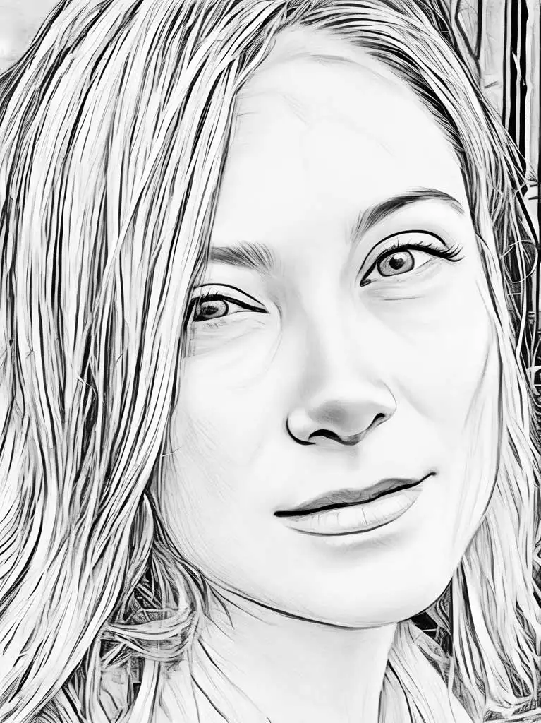 Sketch of Leila Marchant